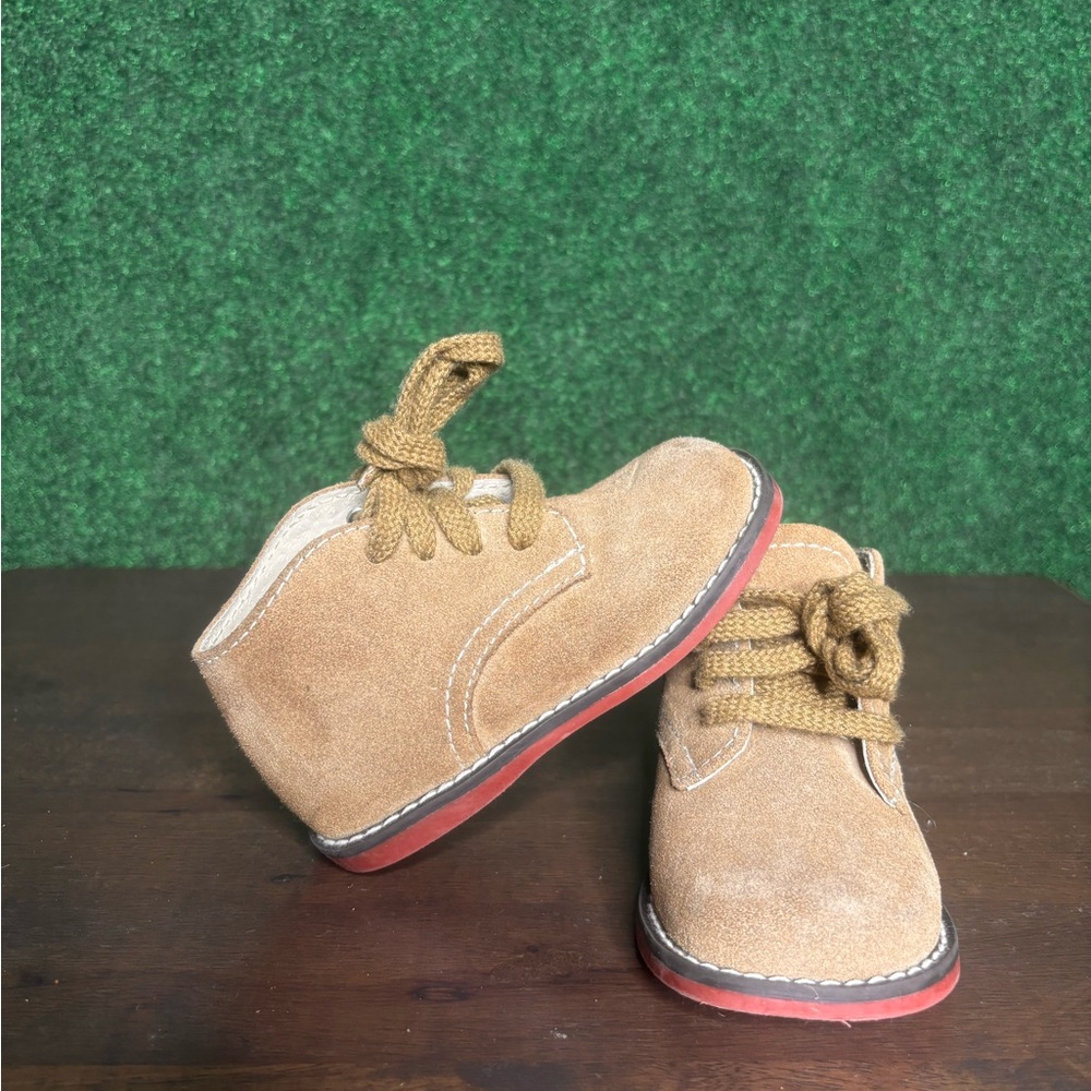 FootMates Tan Suede Kids Boots